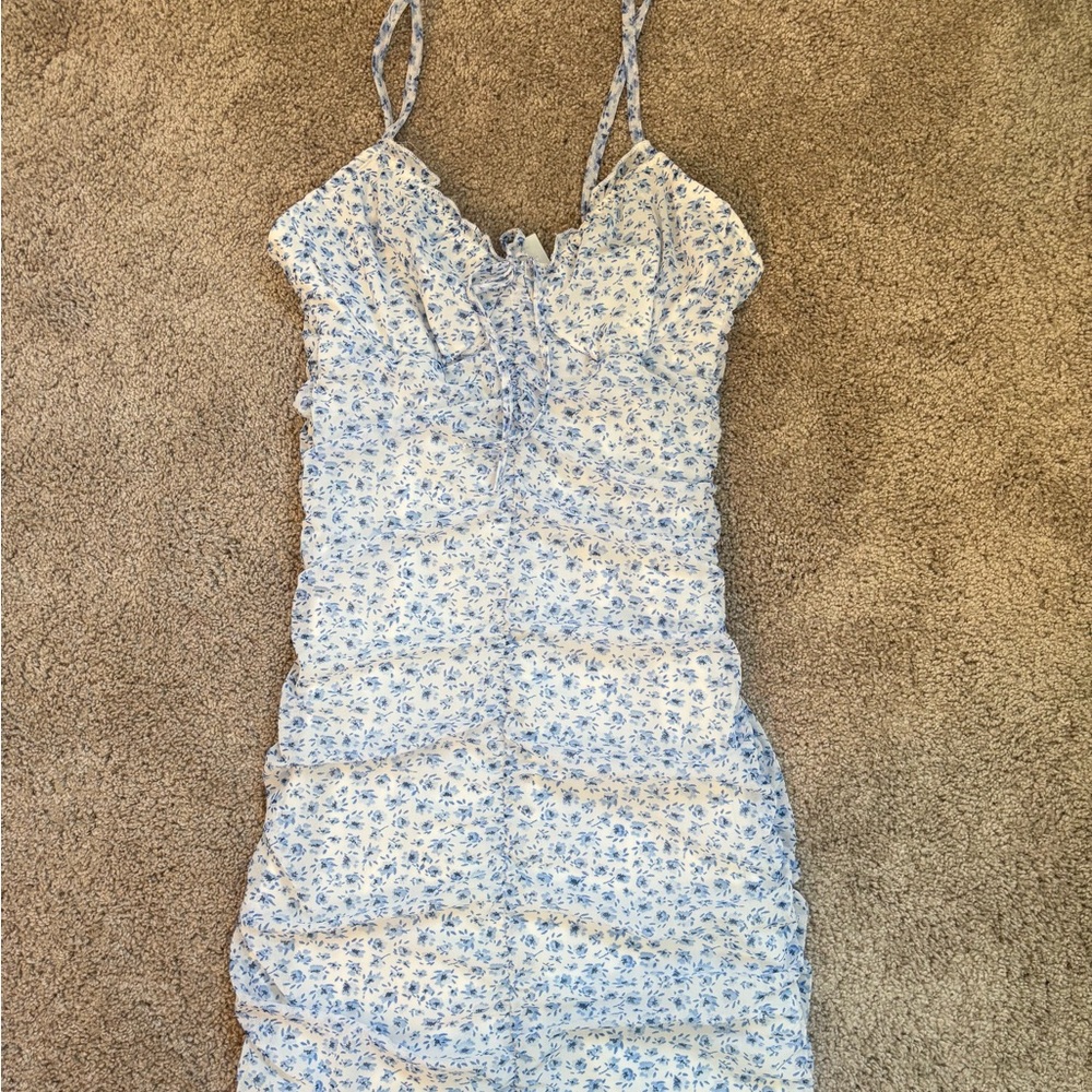 Floral Spaghetti Strap Bodycon Dress